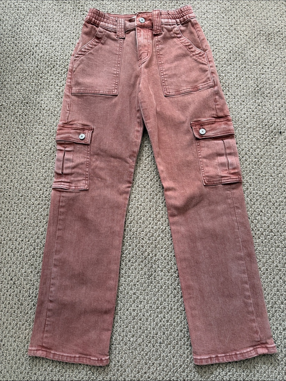 Vervet Straight Cargo Pants in Washed Rust
